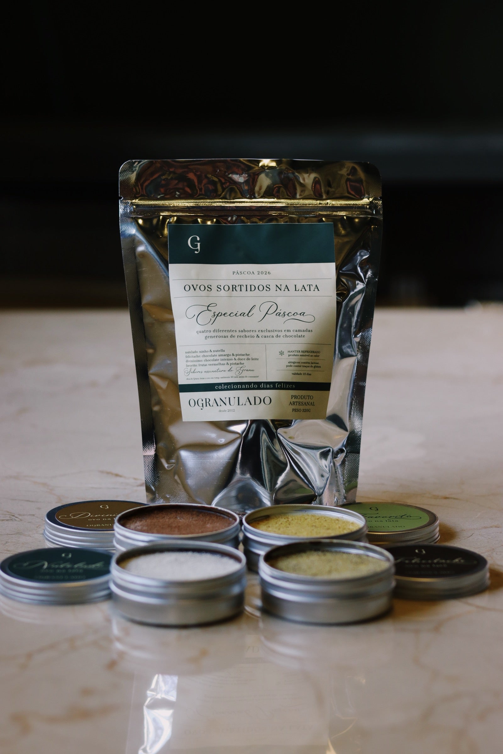 Ovos Sortidos na Lata